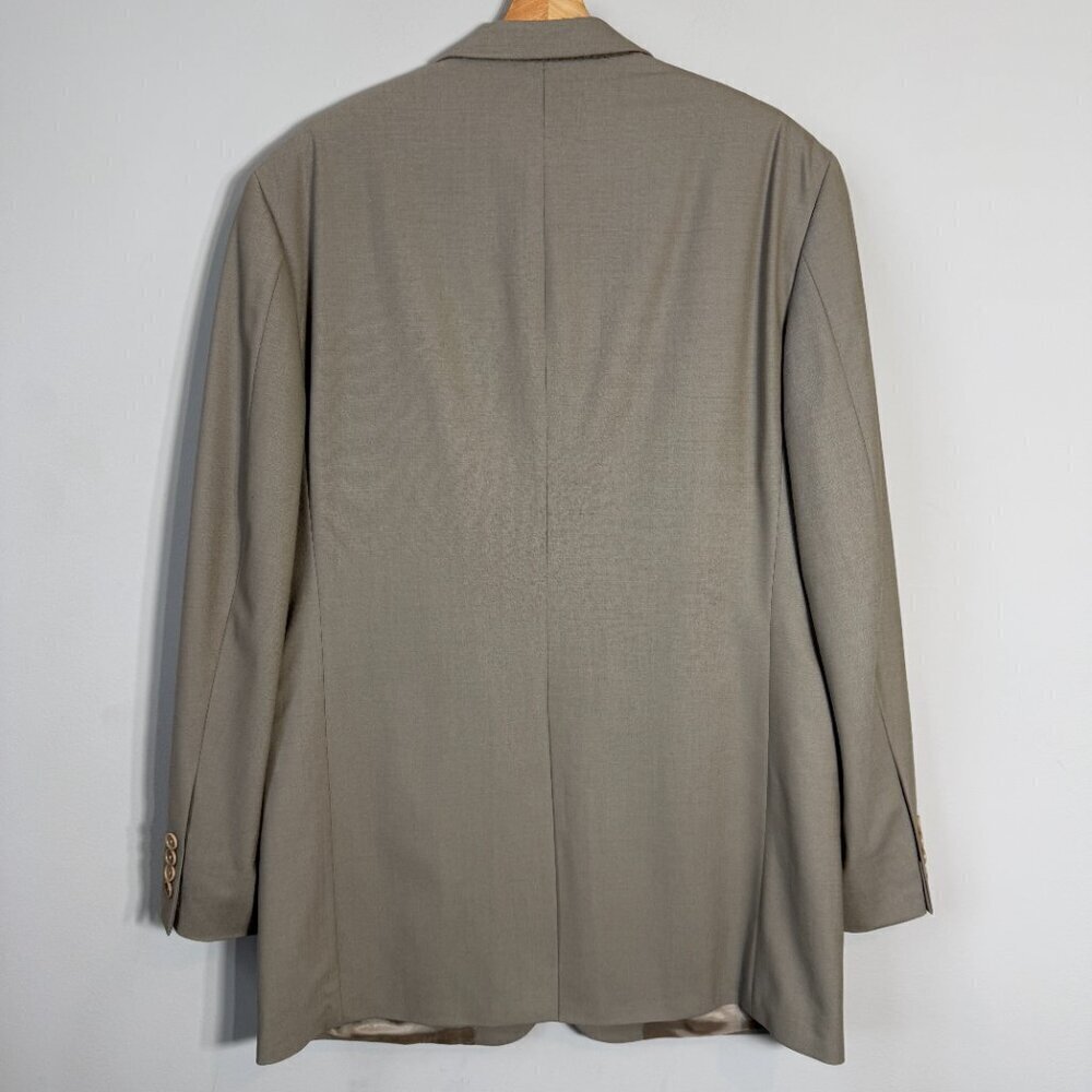 Brooks Brothers 346 Wool Sport Coat Dinner Jacket Blazer Men's 42L Tan Stretch - Picture 9 of 14